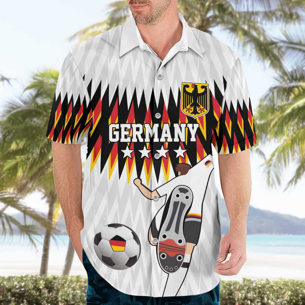 Custom Germany Football Hawaiian Shirt Sporty Style