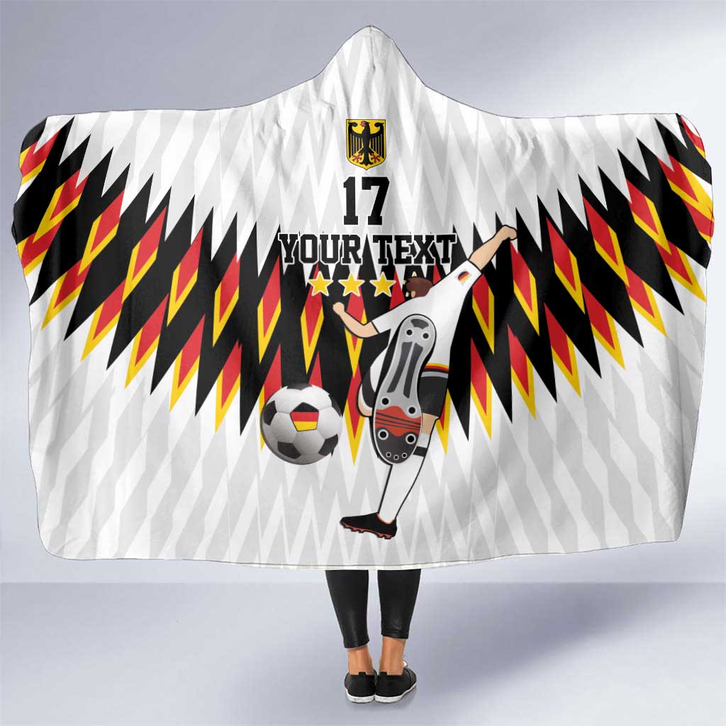 Custom Germany Football Hooded Blanket Sporty Style