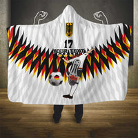 Custom Germany Football Hooded Blanket Sporty Style