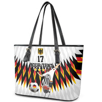 Custom Germany Football Leather Tote Bag Sporty Style