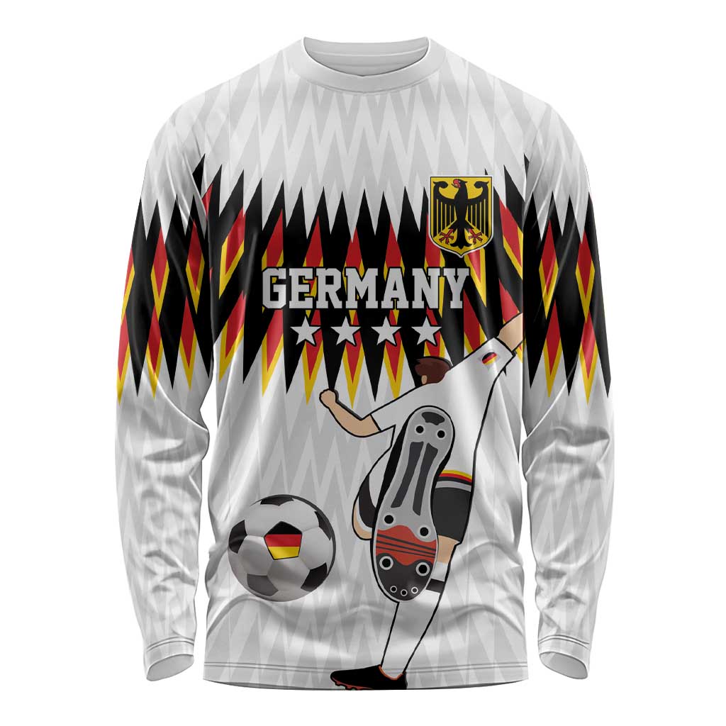 Custom Germany Football Long Sleeve Shirt Sporty Style