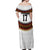 Custom Germany Football Off Shoulder Maxi Dress Sporty Style