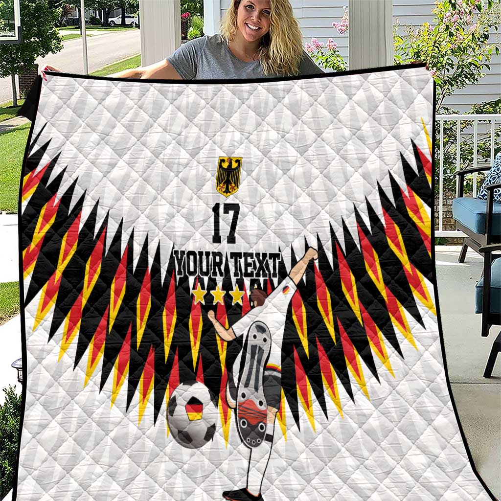 Custom Germany Football Quilt Sporty Style