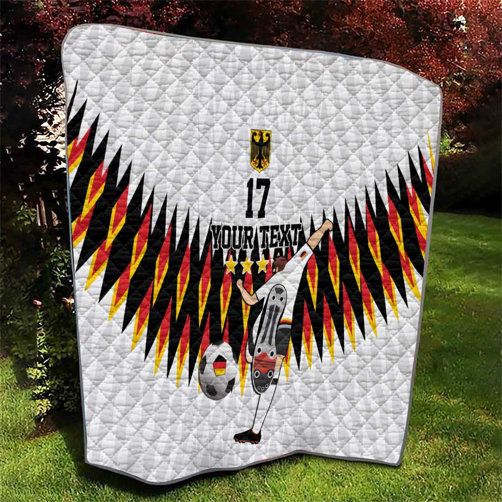 Custom Germany Football Quilt Sporty Style