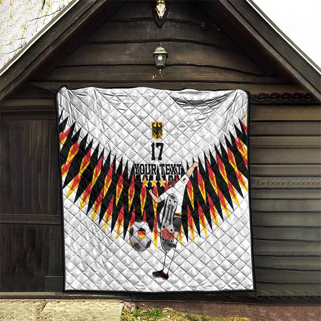 Custom Germany Football Quilt Sporty Style