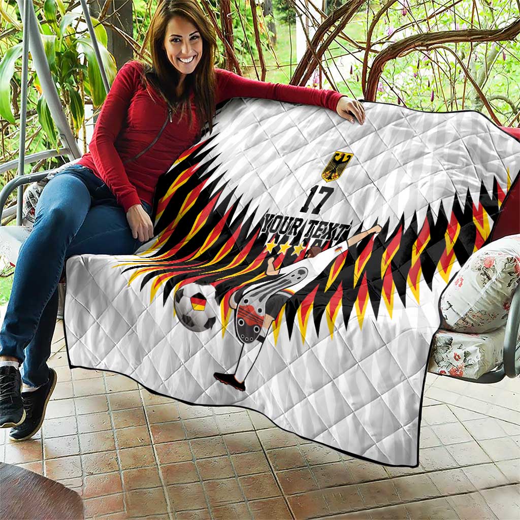 Custom Germany Football Quilt Sporty Style