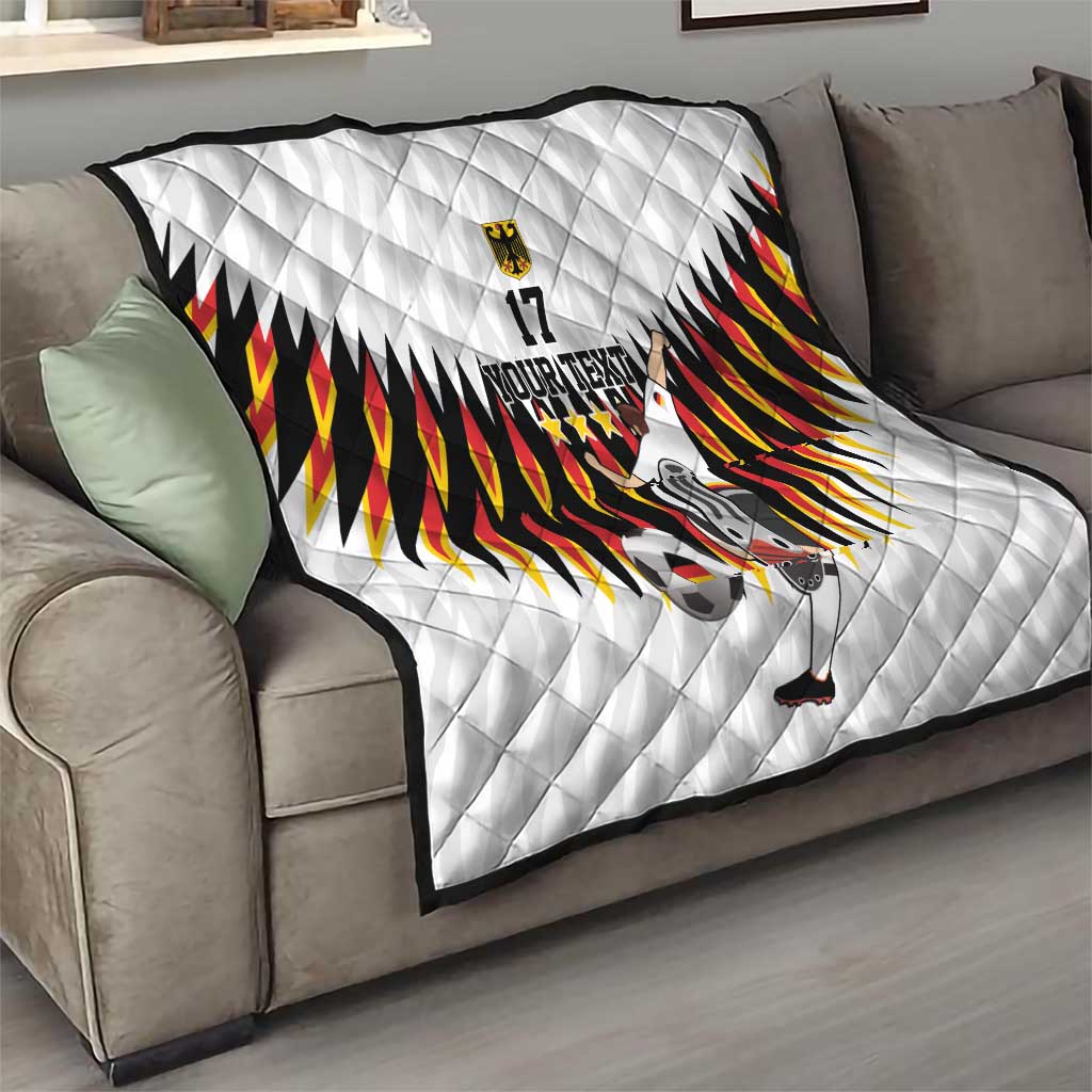 Custom Germany Football Quilt Sporty Style