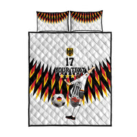 Custom Germany Football Quilt Bed Set Sporty Style