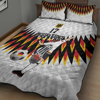Custom Germany Football Quilt Bed Set Sporty Style