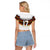 Custom Germany Football Raglan Cropped T Shirt Sporty Style