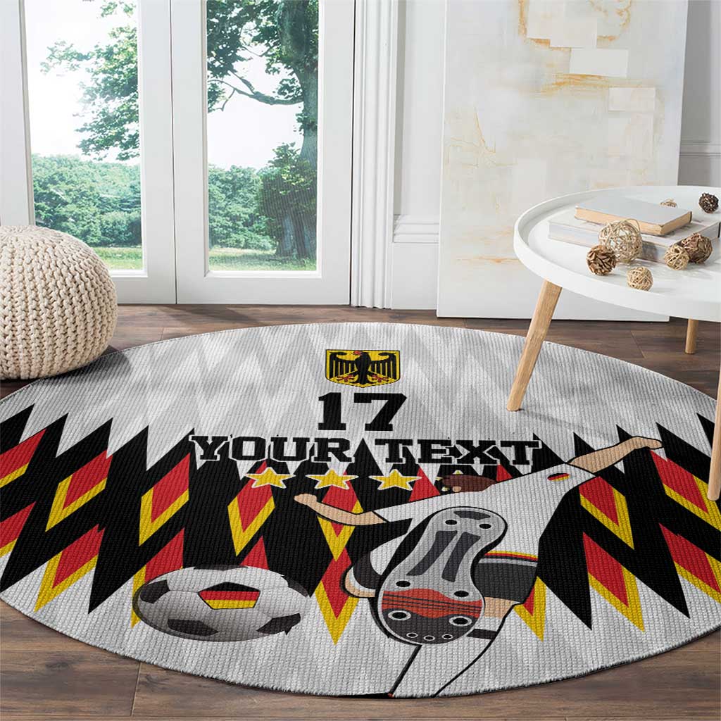 Custom Germany Football Round Carpet Sporty Style