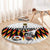 Custom Germany Football Round Carpet Sporty Style