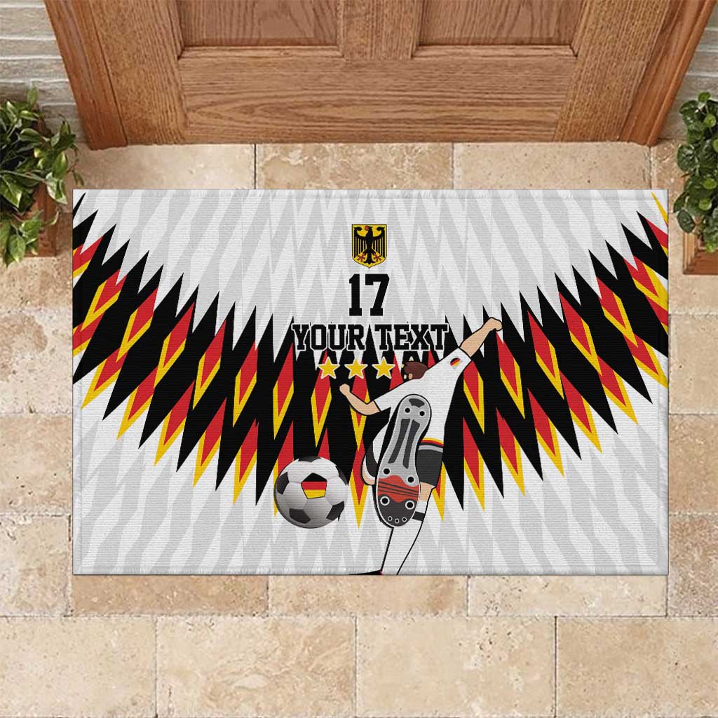 Custom Germany Football Rubber Doormat Sporty Style