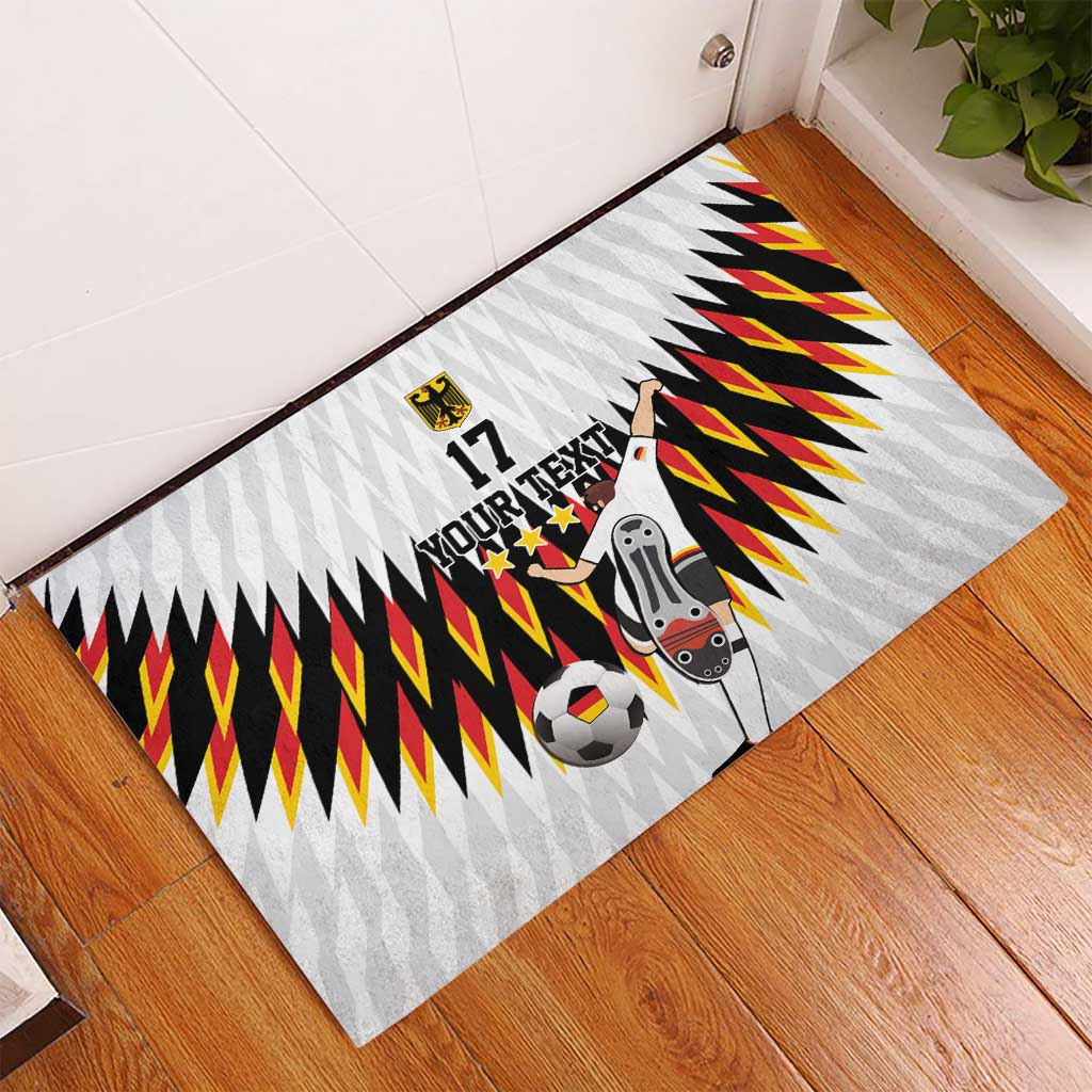 Custom Germany Football Rubber Doormat Sporty Style
