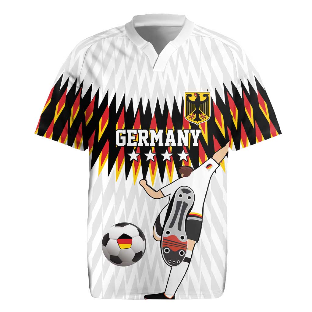 Custom Germany Football Rugby Jersey Sporty Style