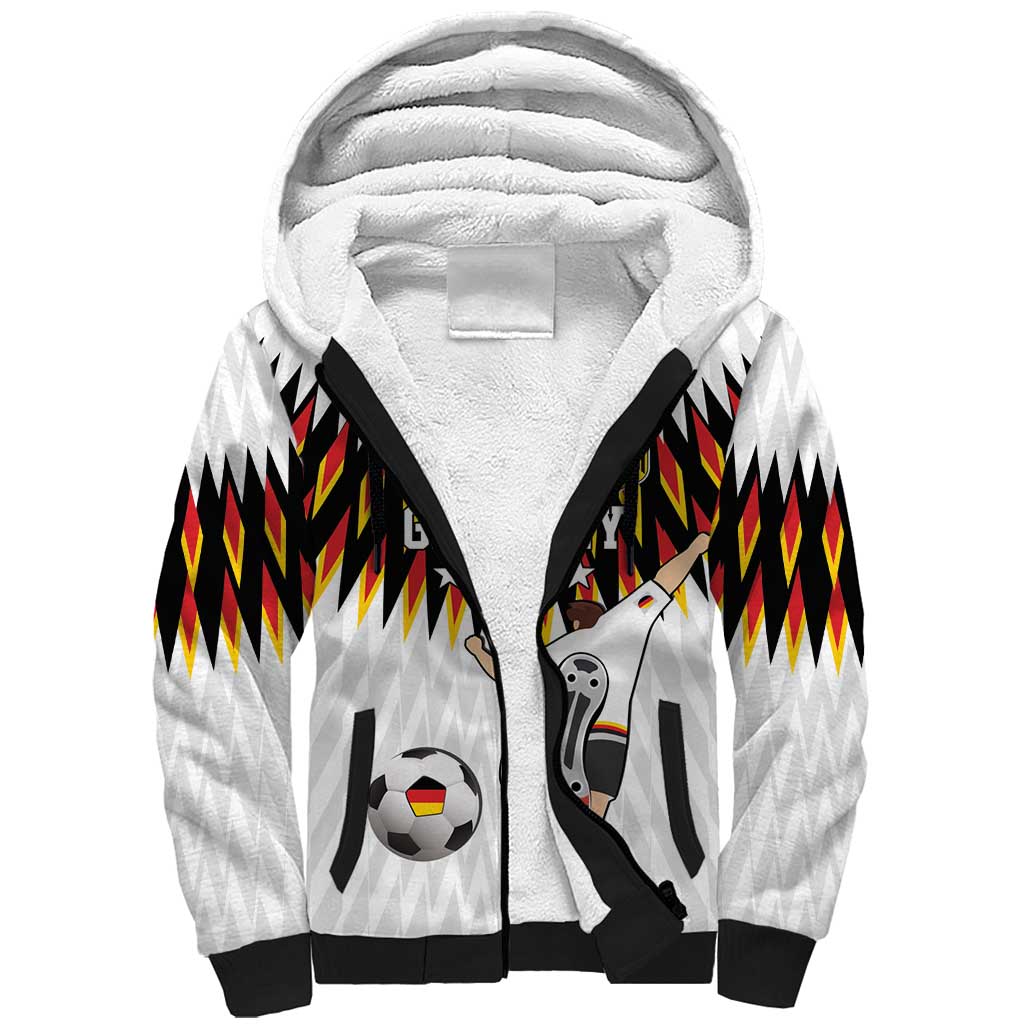 Custom Germany Football Sherpa Hoodie Sporty Style