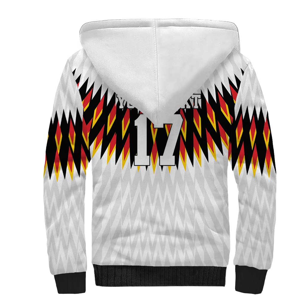 Custom Germany Football Sherpa Hoodie Sporty Style
