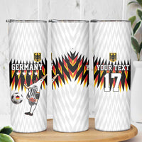 Custom Germany Football Skinny Tumbler Sporty Style