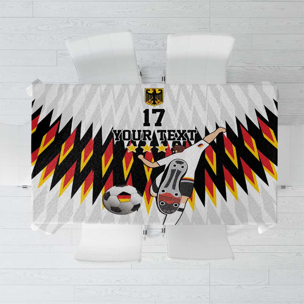 Custom Germany Football Tablecloth Sporty Style