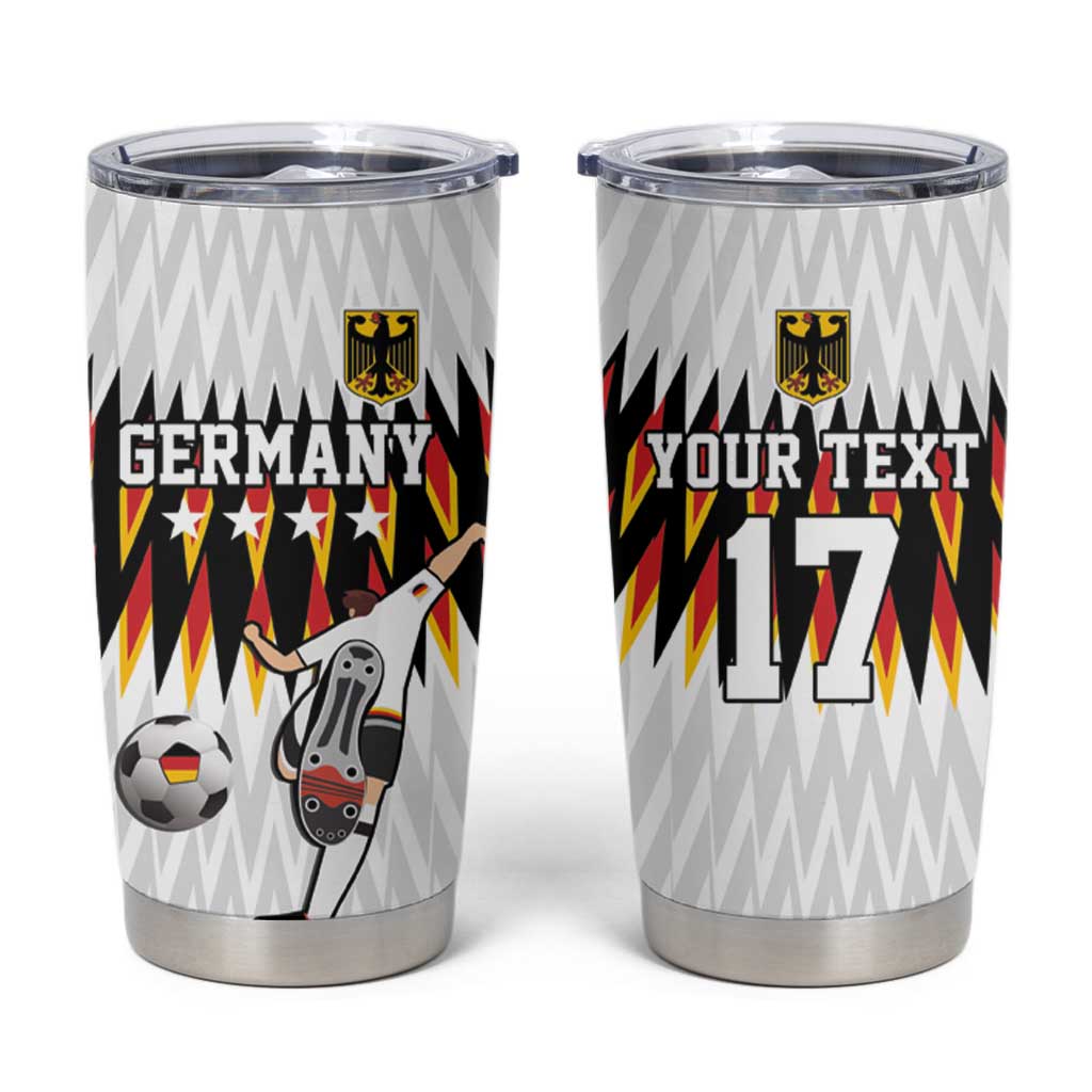 Custom Germany Football Tumbler Cup Sporty Style