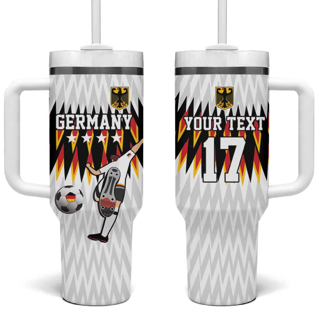 Custom Germany Football Tumbler With Handle Sporty Style