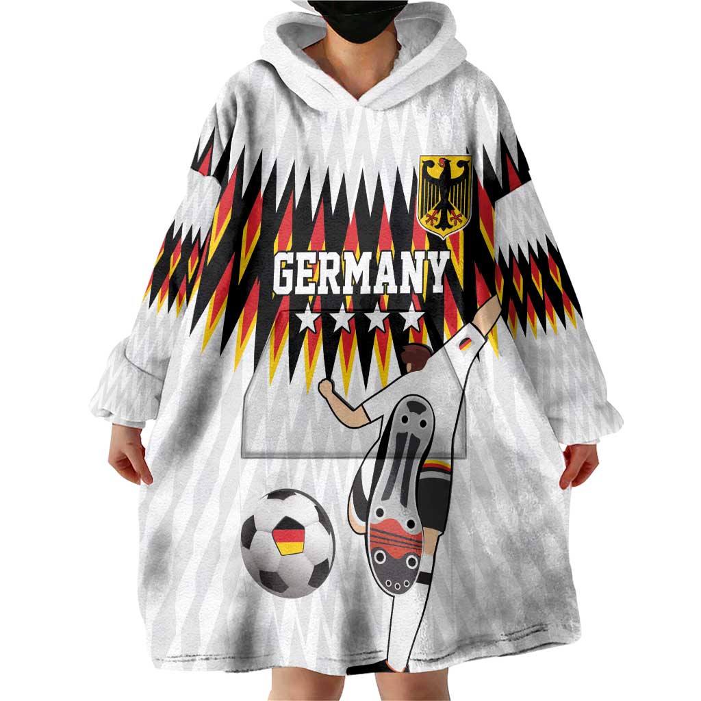 Custom Germany Football Wearable Blanket Hoodie Sporty Style