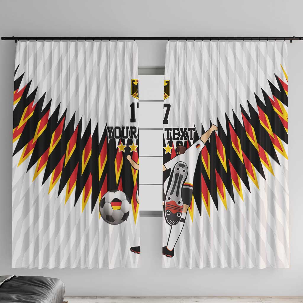 Custom Germany Football Window Curtain Sporty Style
