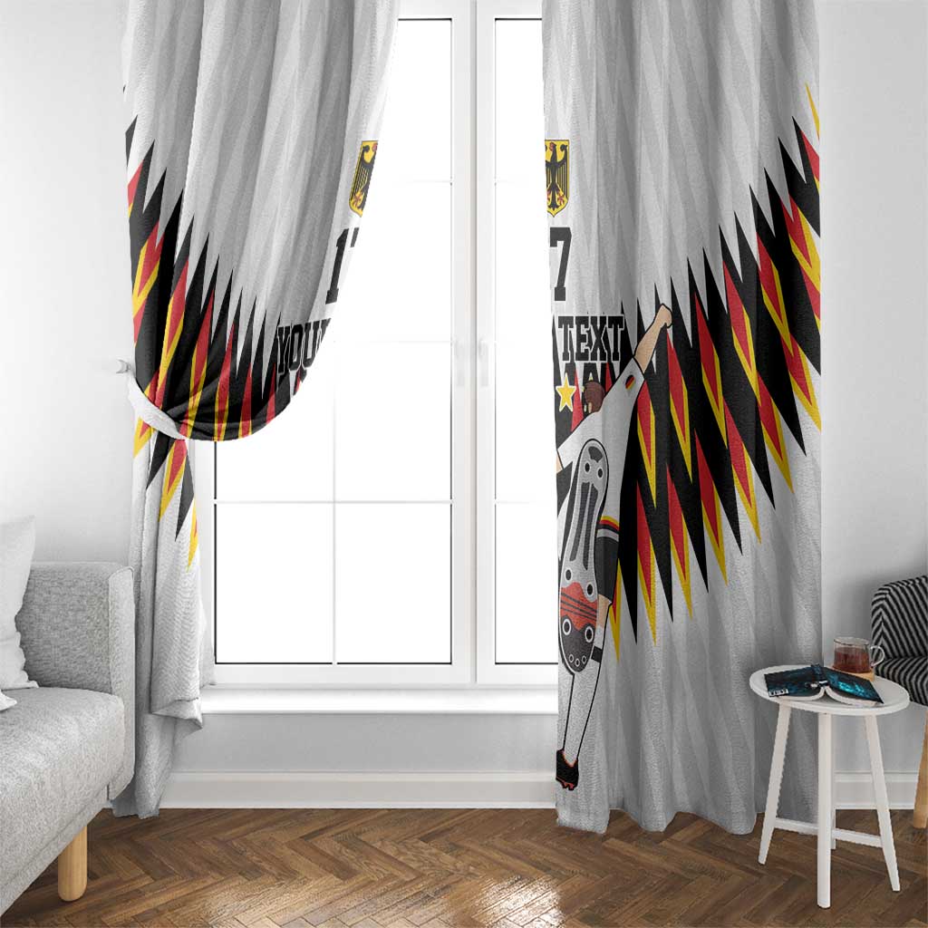 Custom Germany Football Window Curtain Sporty Style