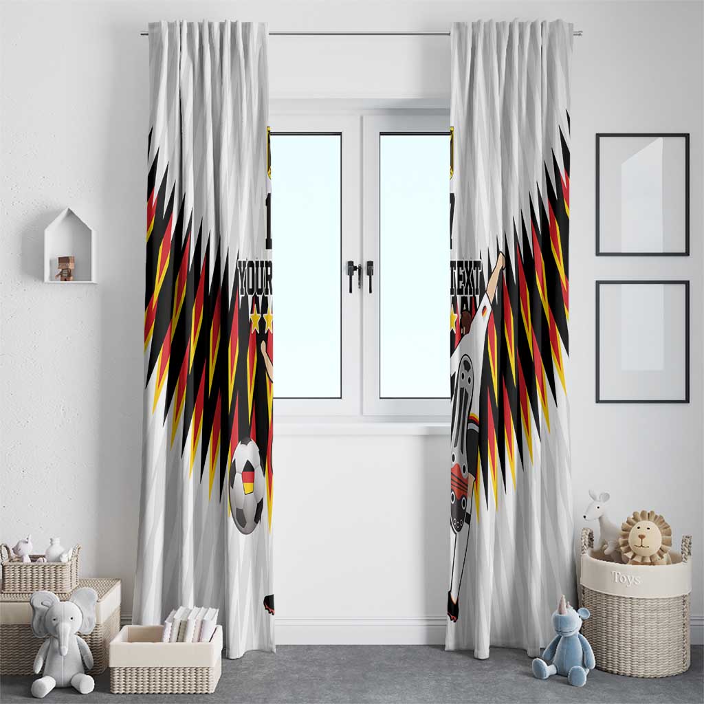 Custom Germany Football Window Curtain Sporty Style