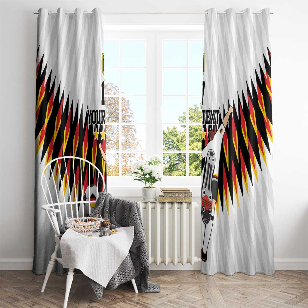 Custom Germany Football Window Curtain Sporty Style