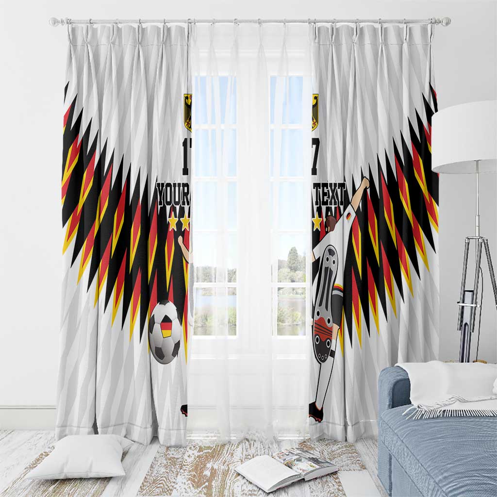 Custom Germany Football Window Curtain Sporty Style