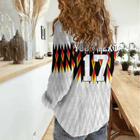 Custom Germany Football Women Casual Shirt Sporty Style