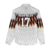 Custom Germany Football Women Casual Shirt Sporty Style