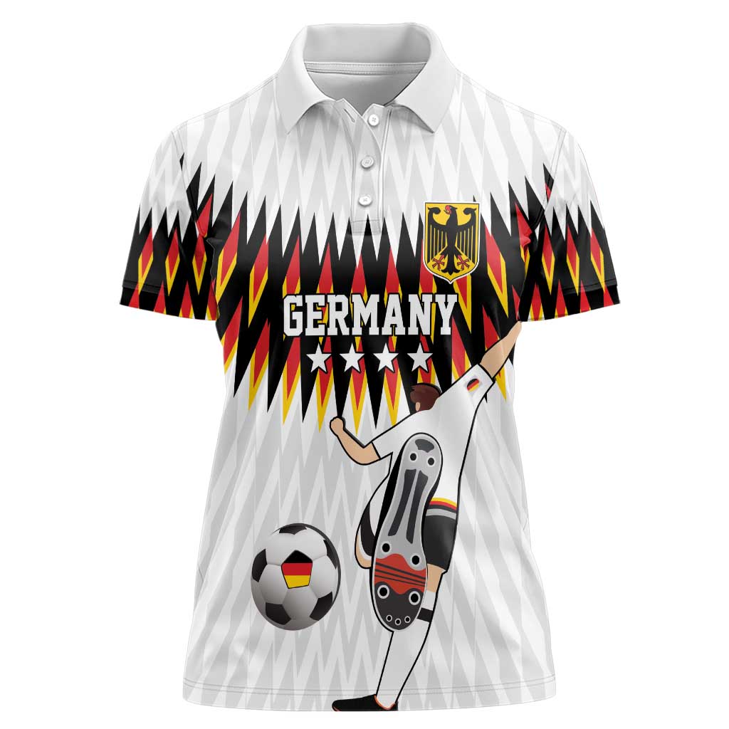 Custom Germany Football Women Polo Shirt Sporty Style