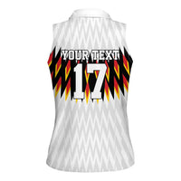 Custom Germany Football Women Sleeveless Polo Shirt Sporty Style