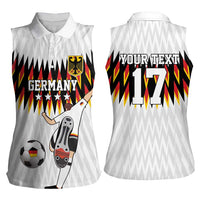 Custom Germany Football Women Sleeveless Polo Shirt Sporty Style
