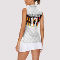 Custom Germany Football Women Sleeveless Polo Shirt Sporty Style