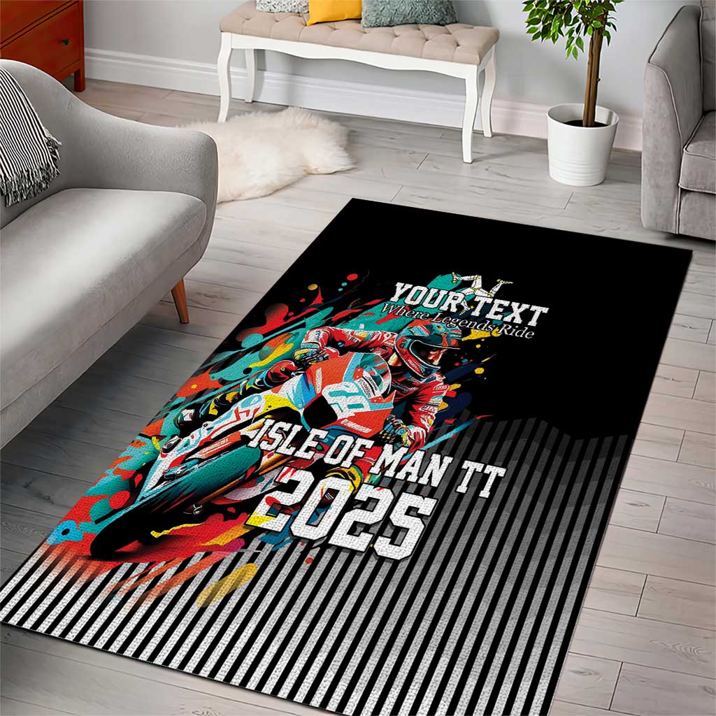 Personalized Isle of Man TT Area Rug Motorcycle Racing