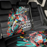 Personalized Isle of Man TT Back Car Seat Cover Motorcycle Racing