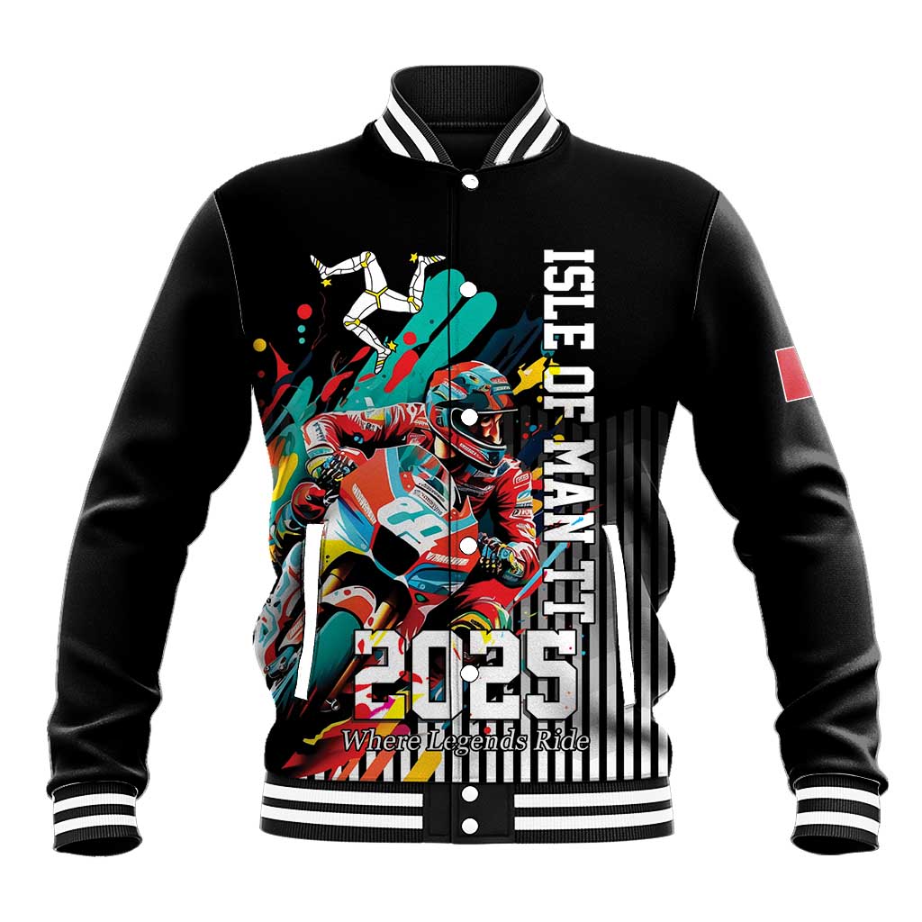 Personalized Isle of Man TT Baseball Jacket Motorcycle Racing
