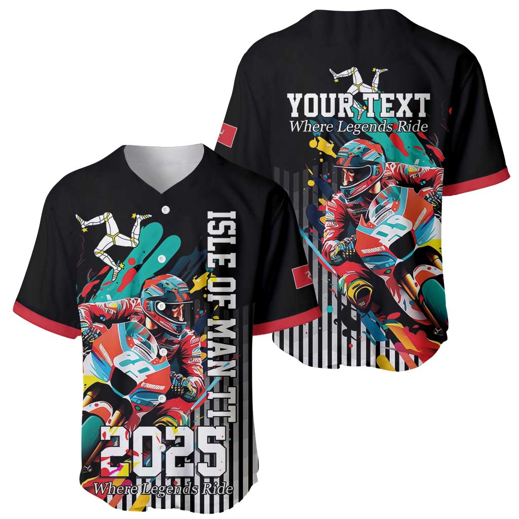 Personalized Isle of Man TT Baseball Jersey Motorcycle Racing