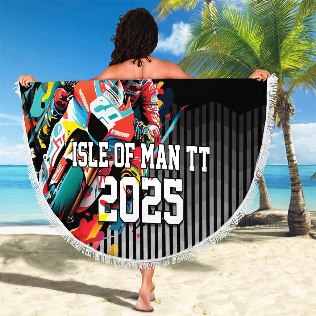 Personalized Isle of Man TT Beach Blanket Motorcycle Racing