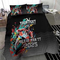 Personalized Isle of Man TT Bedding Set Motorcycle Racing