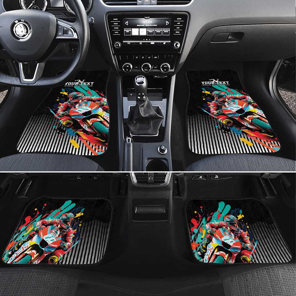 Personalized Isle of Man TT Car Mats Motorcycle Racing
