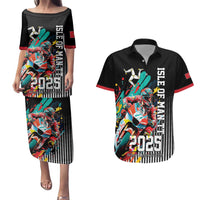 Personalized Isle of Man TT Couples Matching Puletasi and Hawaiian Shirt Motorcycle Racing