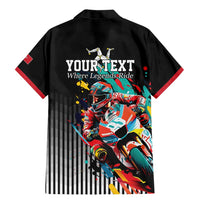 Personalized Isle of Man TT Family Matching Mermaid Dress and Hawaiian Shirt Motorcycle Racing