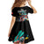 Personalized Isle of Man TT Family Matching Off The Shoulder Long Sleeve Dress and Hawaiian Shirt Motorcycle Racing
