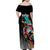 Personalized Isle of Man TT Family Matching Off Shoulder Maxi Dress and Hawaiian Shirt Motorcycle Racing
