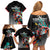 Personalized Isle of Man TT Family Matching Off Shoulder Short Dress and Hawaiian Shirt Motorcycle Racing