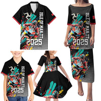 Personalized Isle of Man TT Family Matching Puletasi and Hawaiian Shirt Motorcycle Racing